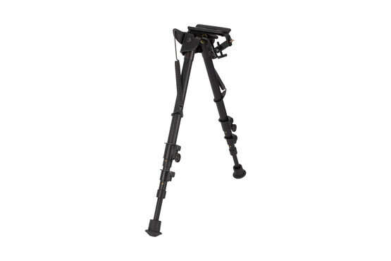 The smooth legs of the Harris Bipod HB25CS allow height adjustments from 13.5 to 27 inches